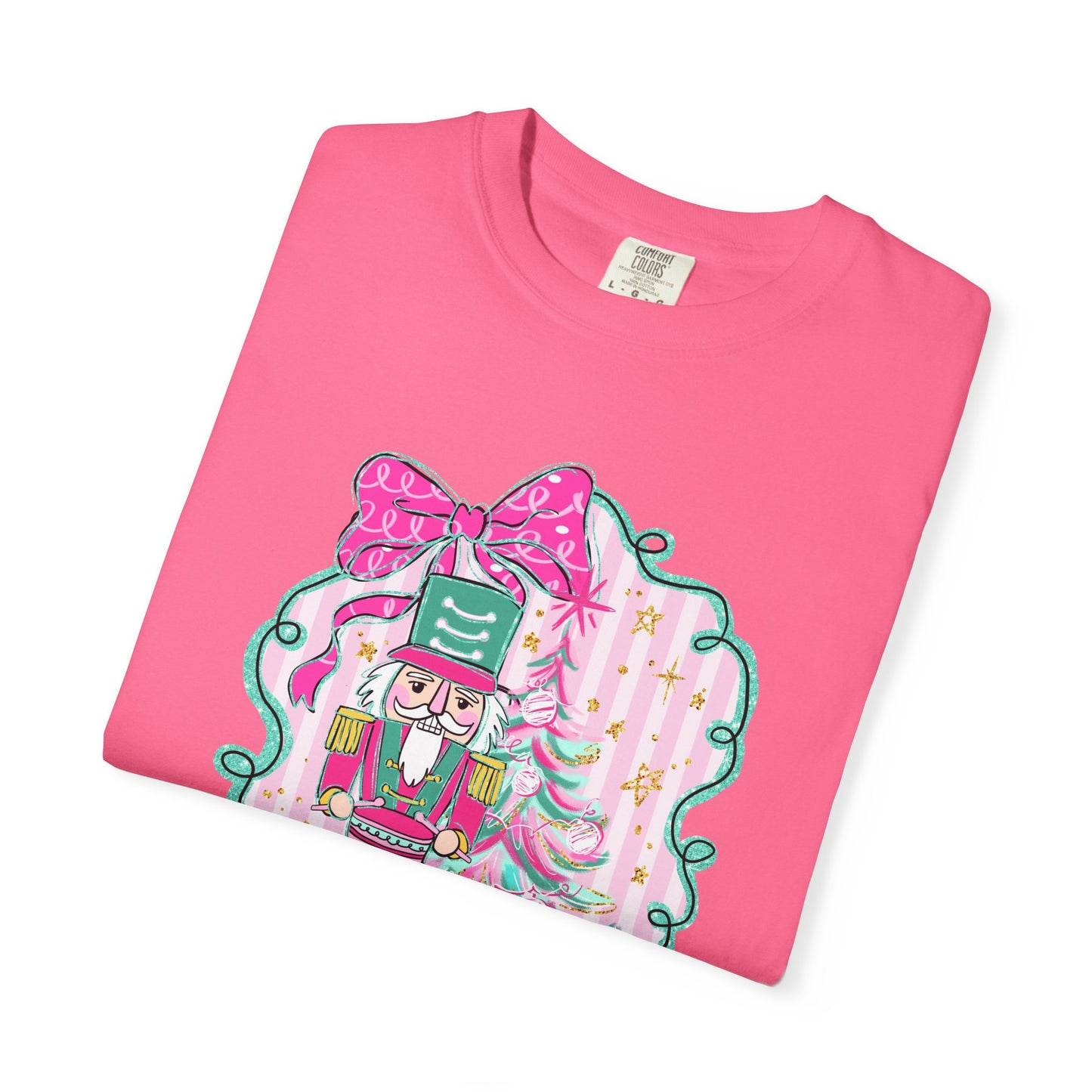 Pink Bow Nutcracker Tee - Comfort Colors