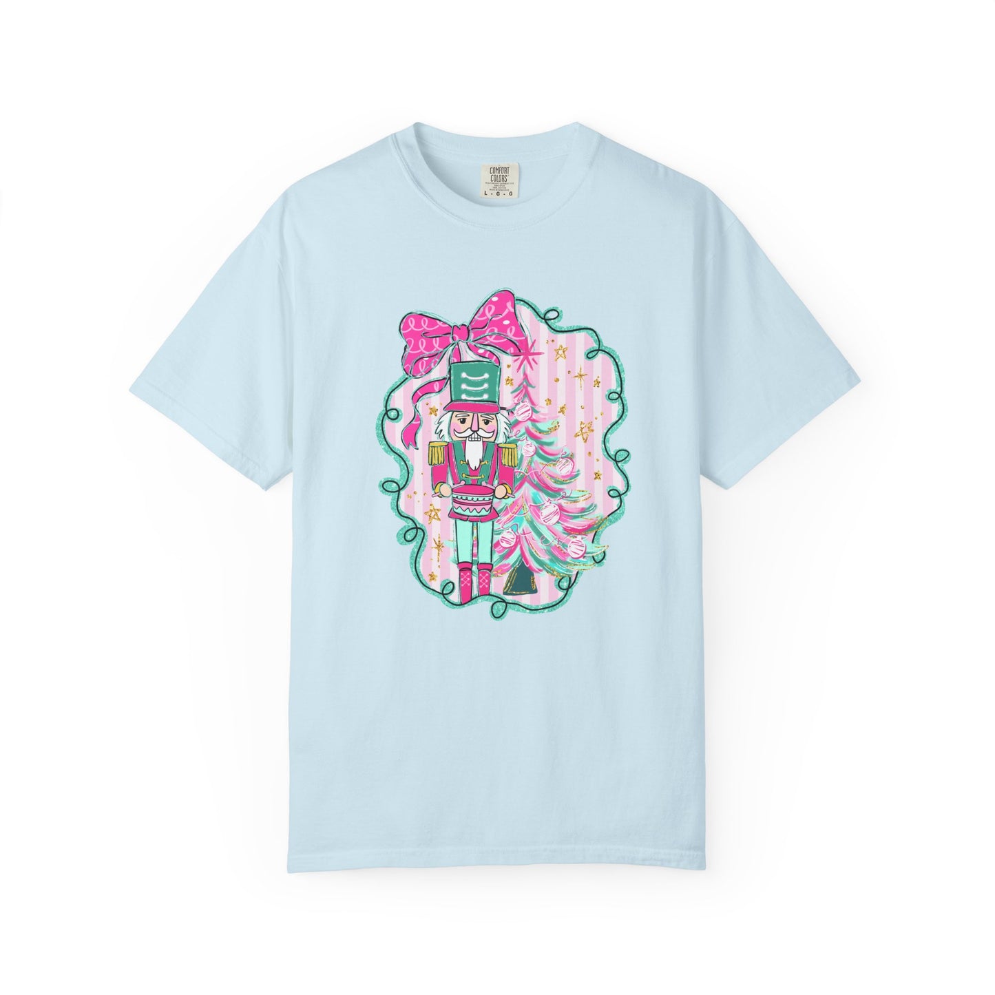Pink Bow Nutcracker Tee - Comfort Colors