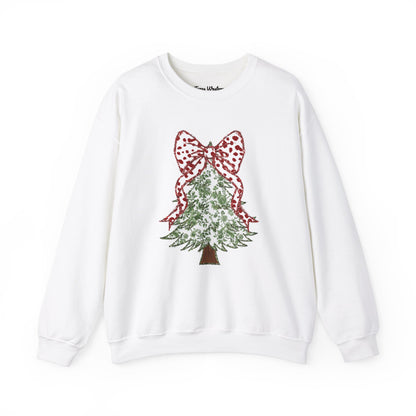 Glitter Christmas Tree Crewneck - Gildan