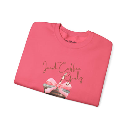 Iced Coffee Girly Crewneck - Gildan