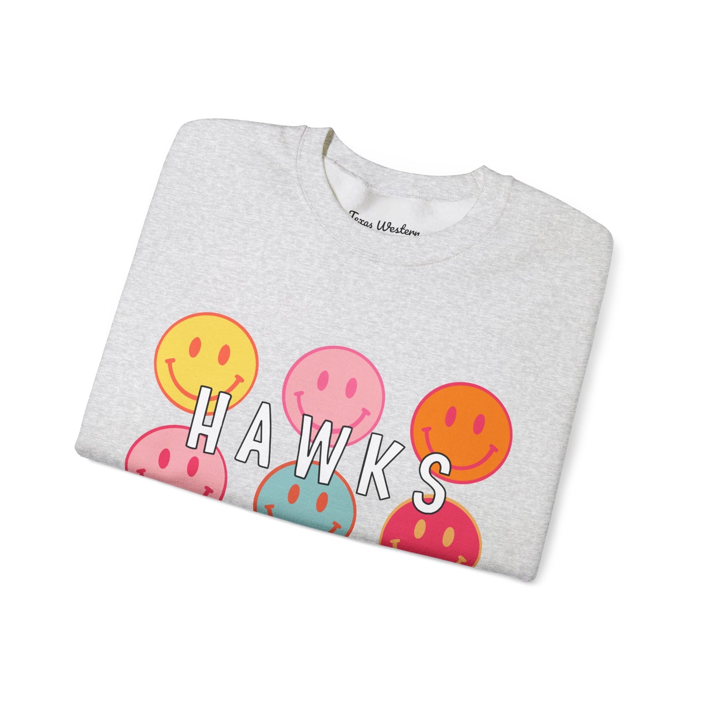 Hawks Smiley Crewneck - Gildan