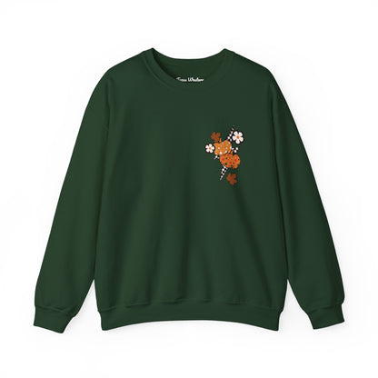 Give Thanks To The Lord Crewneck - Green - Gildan