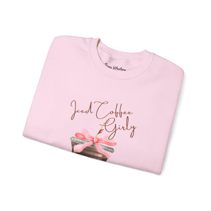Iced Coffee Girly Crewneck - Gildan