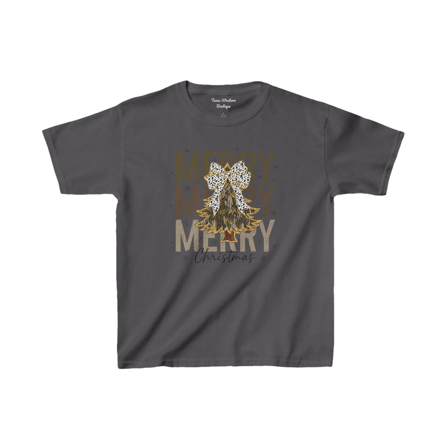 Camo Merry Christmas Tee - KIDS - Gildan