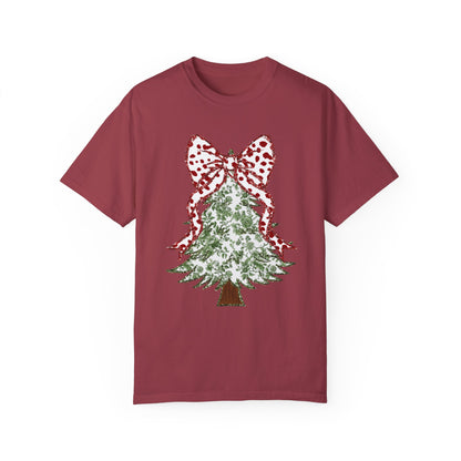 Glitter Christmas Tree Tee - Comfort Colors