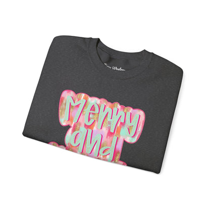 Merry & Bright Crewneck - Gildan