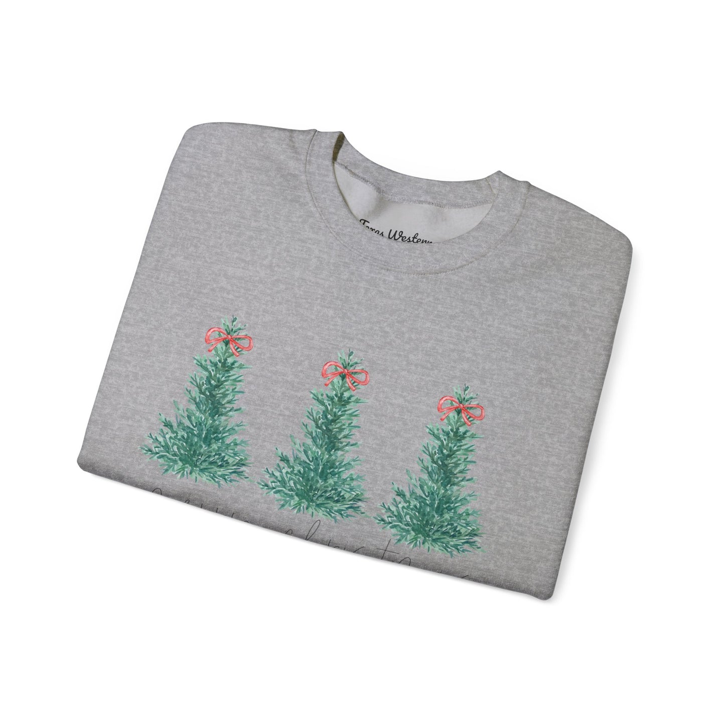 Watercolor Merry Christmas Crewneck - Gildan