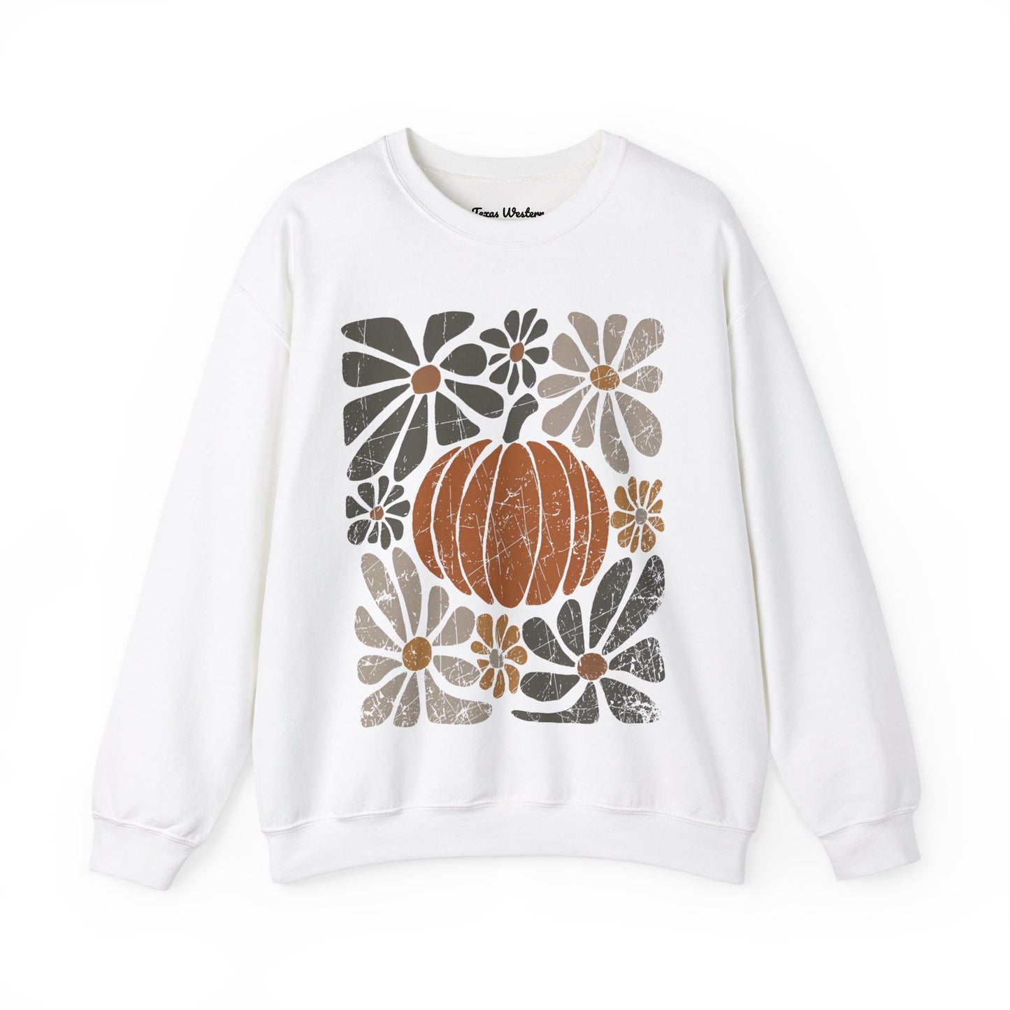 Boho Pumpkin Dark Crewneck - Gildan