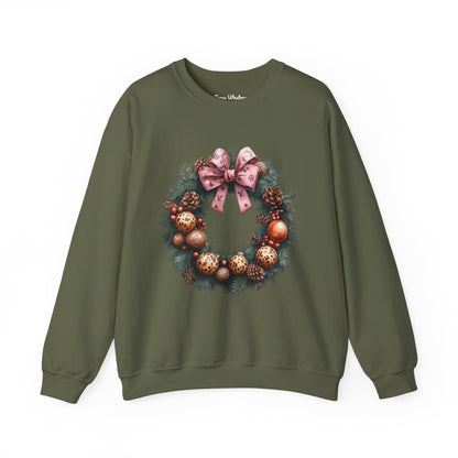 Christmas Wreath Crewneck - Gildan