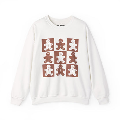 Checkered Gingerbread Crewneck - Gildan
