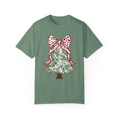 Glitter Christmas Tree Tee - Comfort Colors