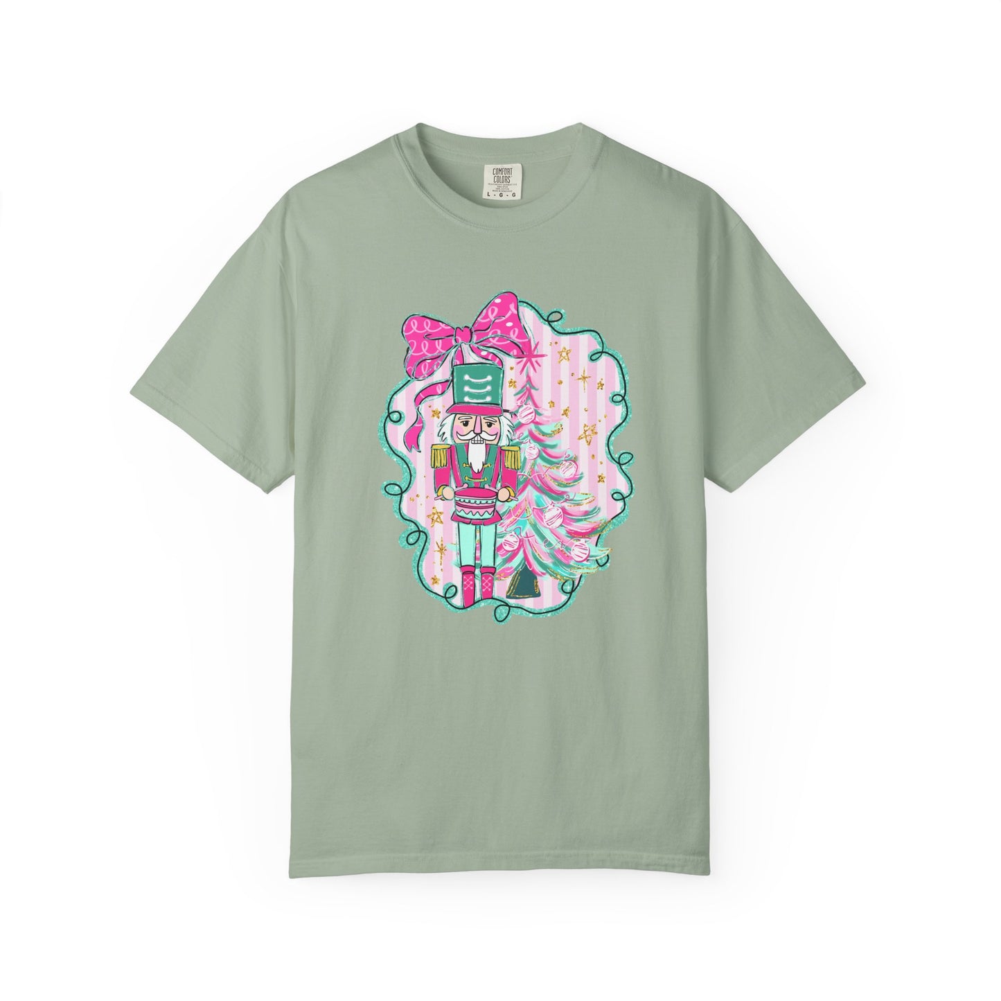 Pink Bow Nutcracker Tee - Comfort Colors