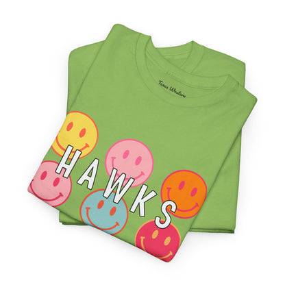 Hawks Smiley Tee  - Gildan