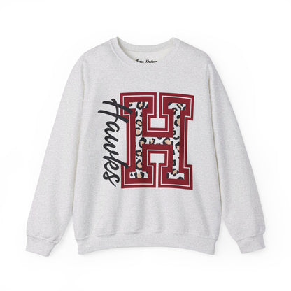 Hawks Cheetah Crewneck - Gildan