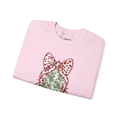Glitter Christmas Tree Crewneck - Gildan