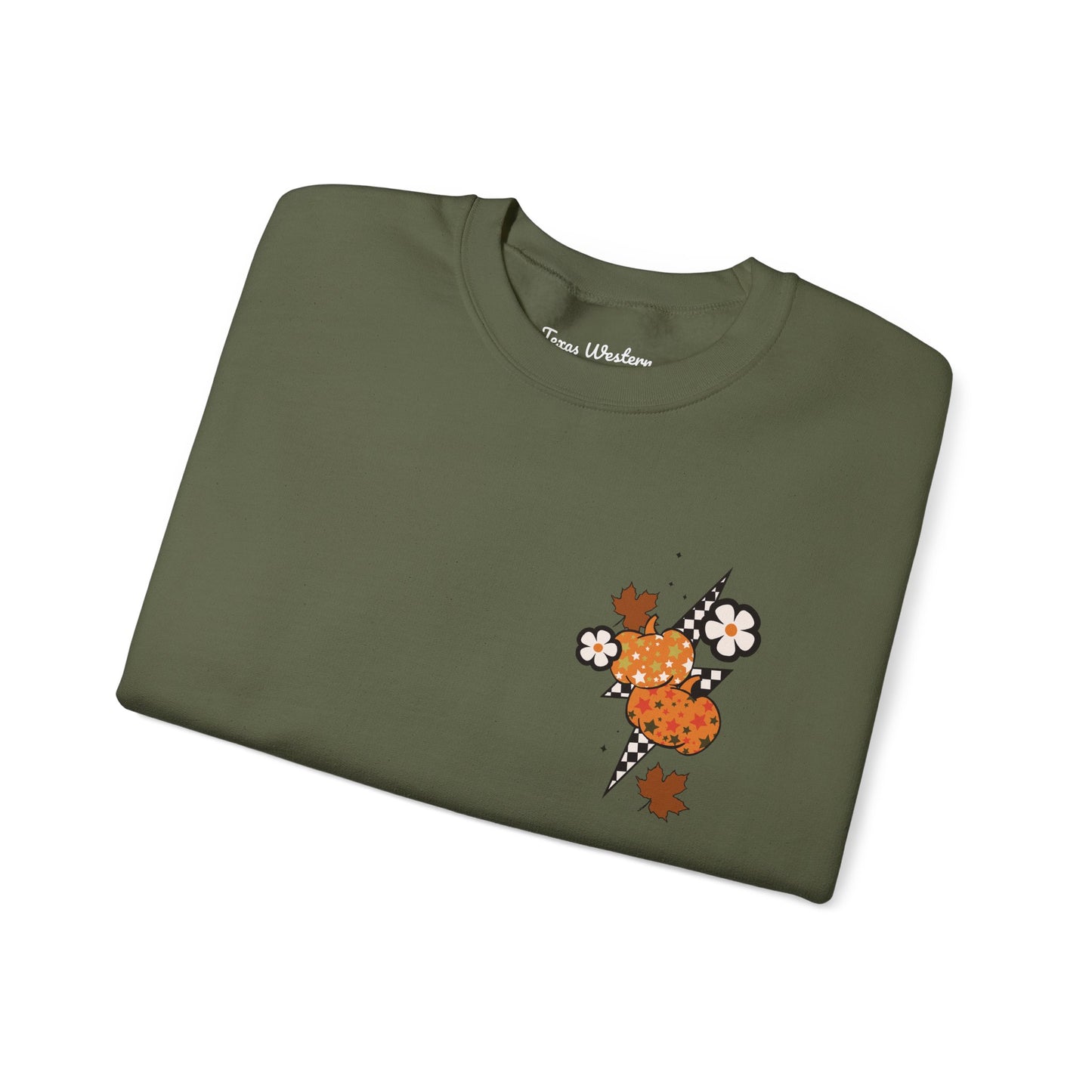 Give Thanks To The Lord Crewneck - Green - Gildan