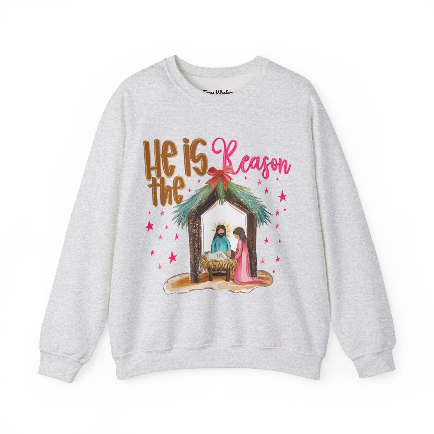 He is The Reason Crewneck - Gildan