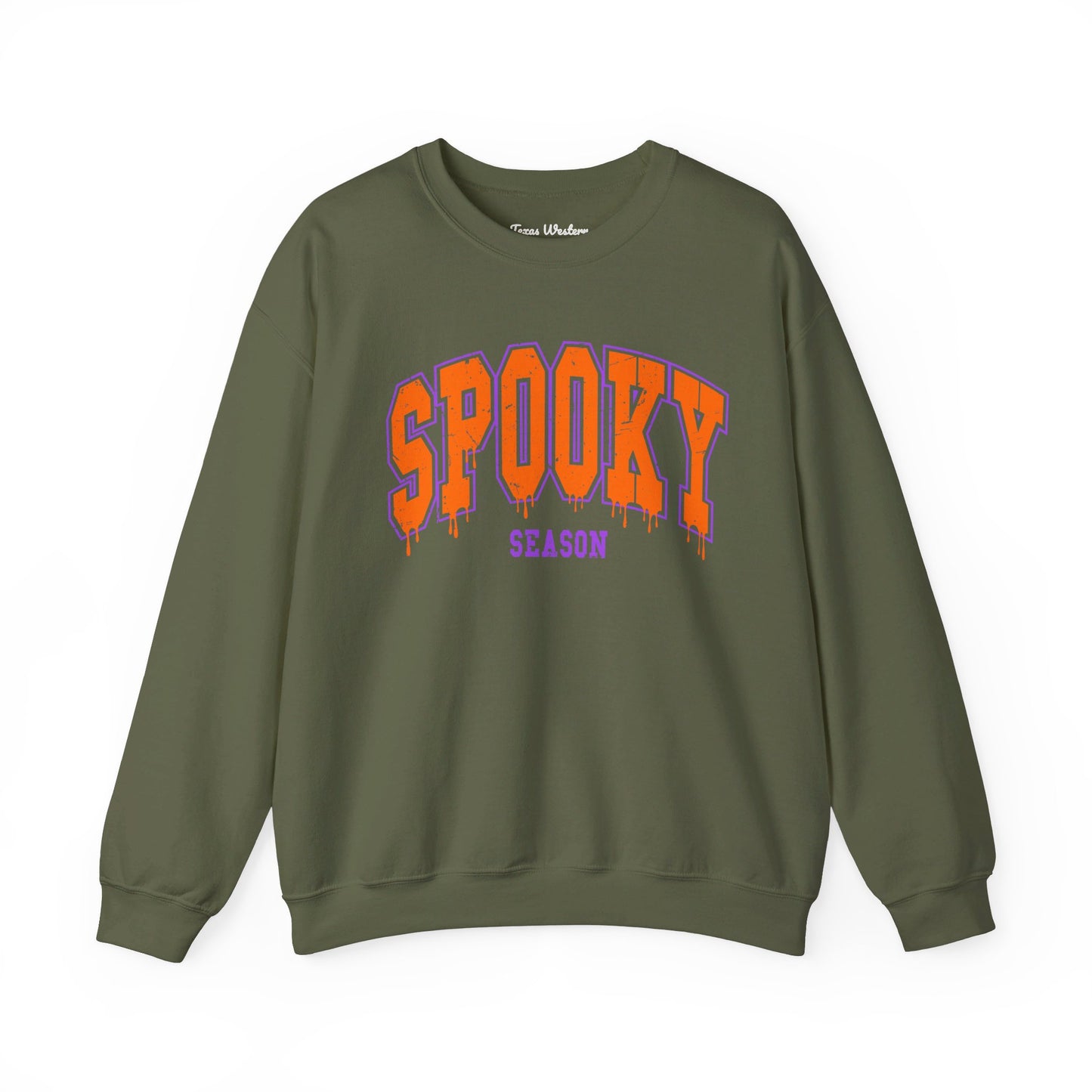 Orange Spooky Season Crewneck - Gildan