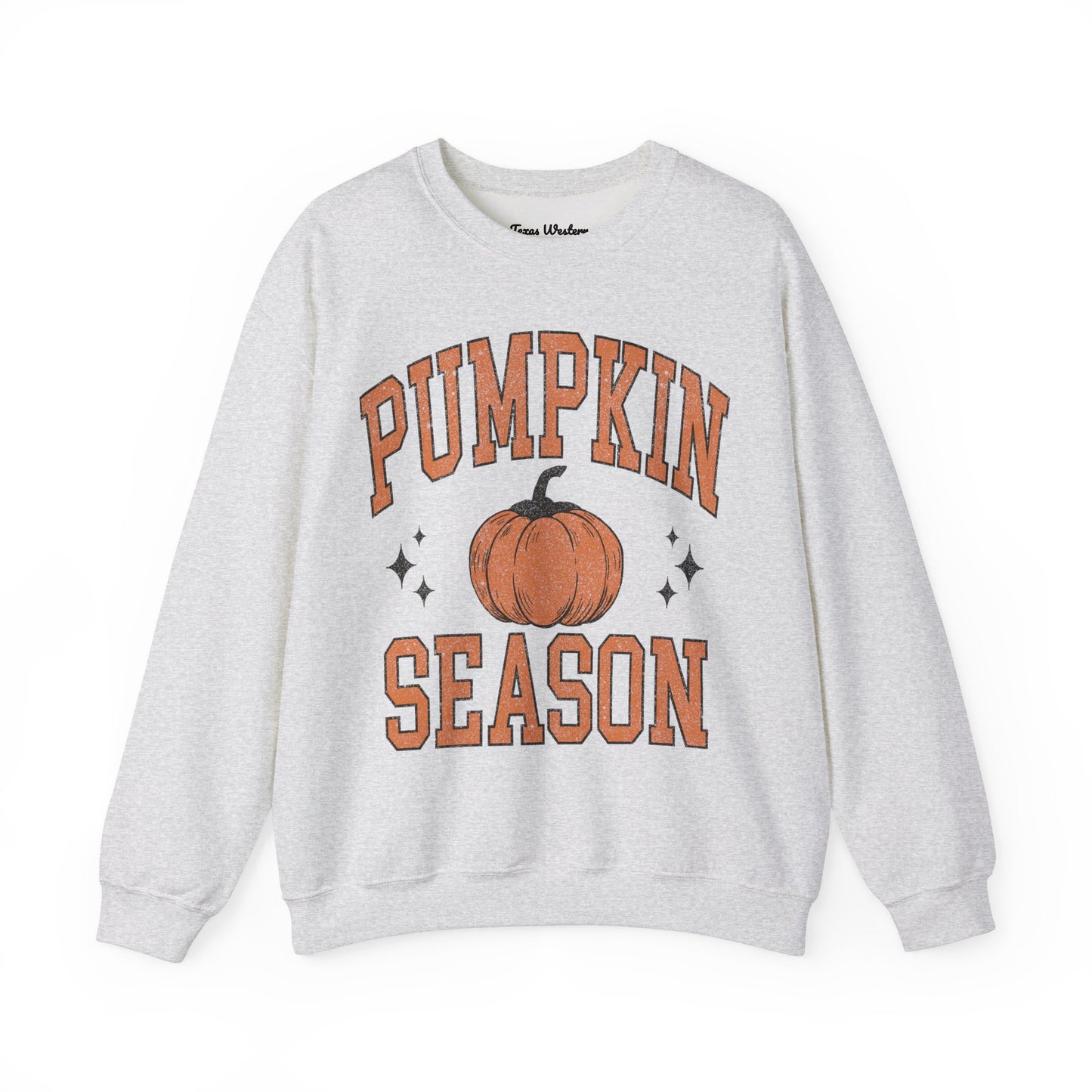 Pumpkin Season Varsity Font Crewneck - Gildan