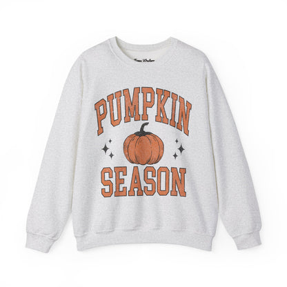 Pumpkin Season Varsity Font Crewneck - Gildan
