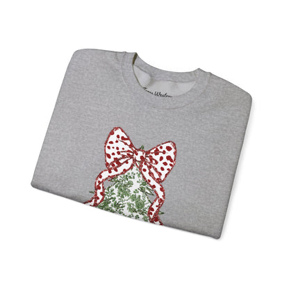 Glitter Christmas Tree Crewneck - Gildan