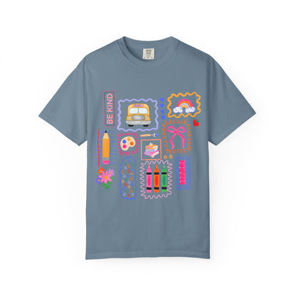 Back to School Collage Tee - Comfort Colors