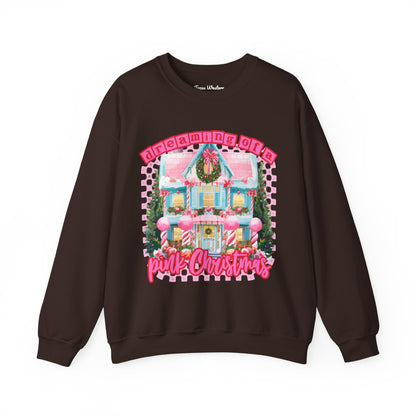 Dreaming of a pink Christmas Crewneck - Gildan