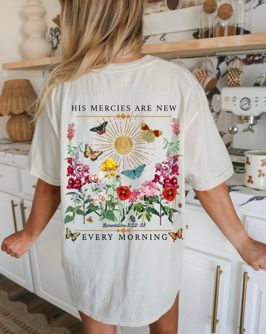His Mercies are New Tee - Comfort Colors