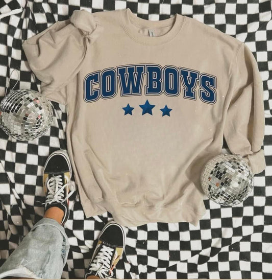 Cowboys Stars Crewneck - Gildan
