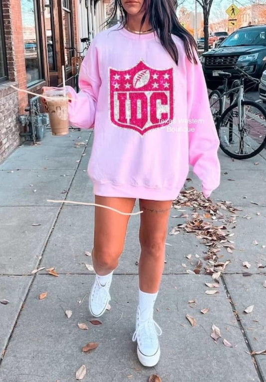 IDC Pink Crewneck - Gildan