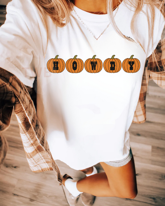 Howdy Pumpkins Tee  - Gildan