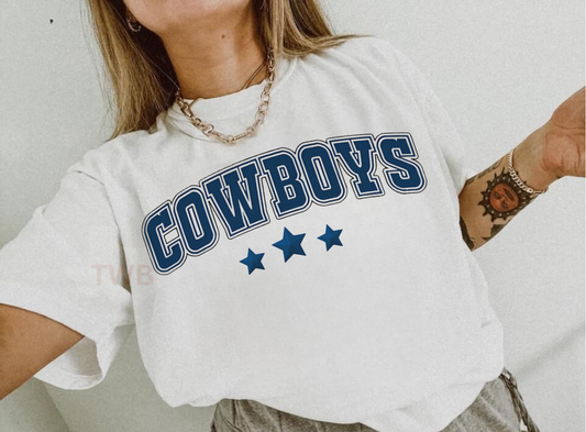 Cowboys Stars Tee - Comfort Colors