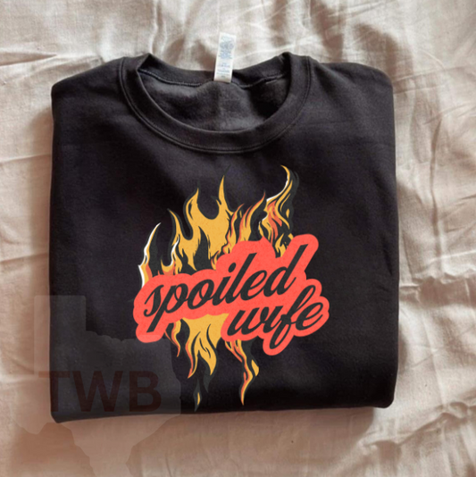 Spoiled Wife Crewneck - Gildan