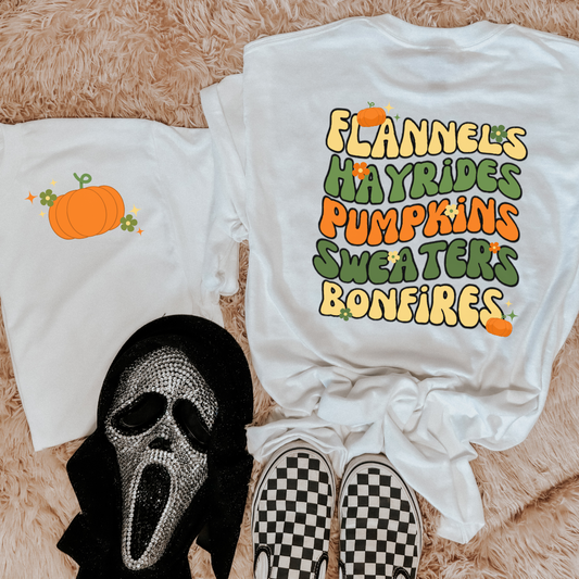 Fall Things Tee Front/Back Design - Gildan