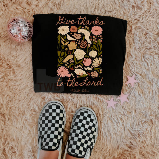 Give Thanks Boho Tee - Comfort Colors