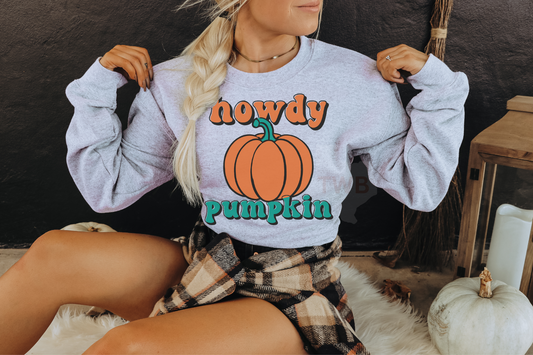 Howdy Pumpkin Crewneck - Gildan