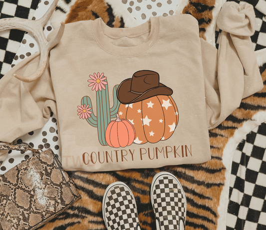 Country Pumpkin Crewneck - Gildan